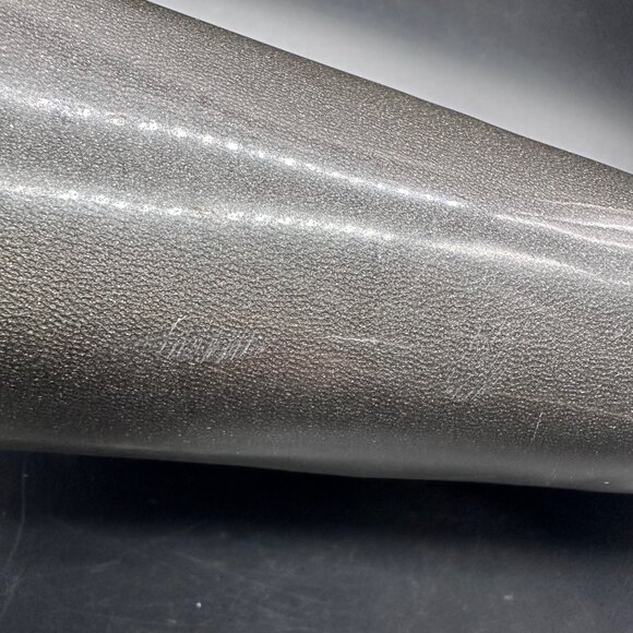 Vintage Handbag Mid Century Shimmery Gray Purse Gold Tone Top Handle Retro - Picture 9 of 12